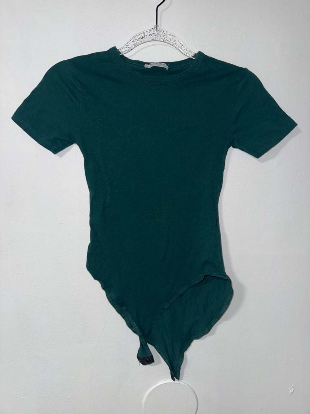Zara Trafaluc Bodysuit Size S Green Cotton